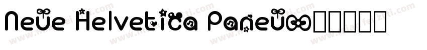 Neue Helvetica Paneu字体转换